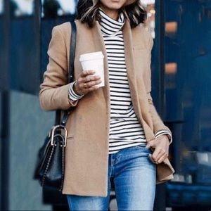 Calvin Klein tan wool pea coat✨